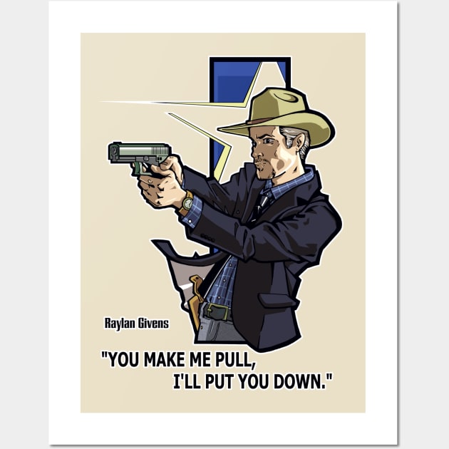 Raylan Givens Justified Wall Art by ActionNate